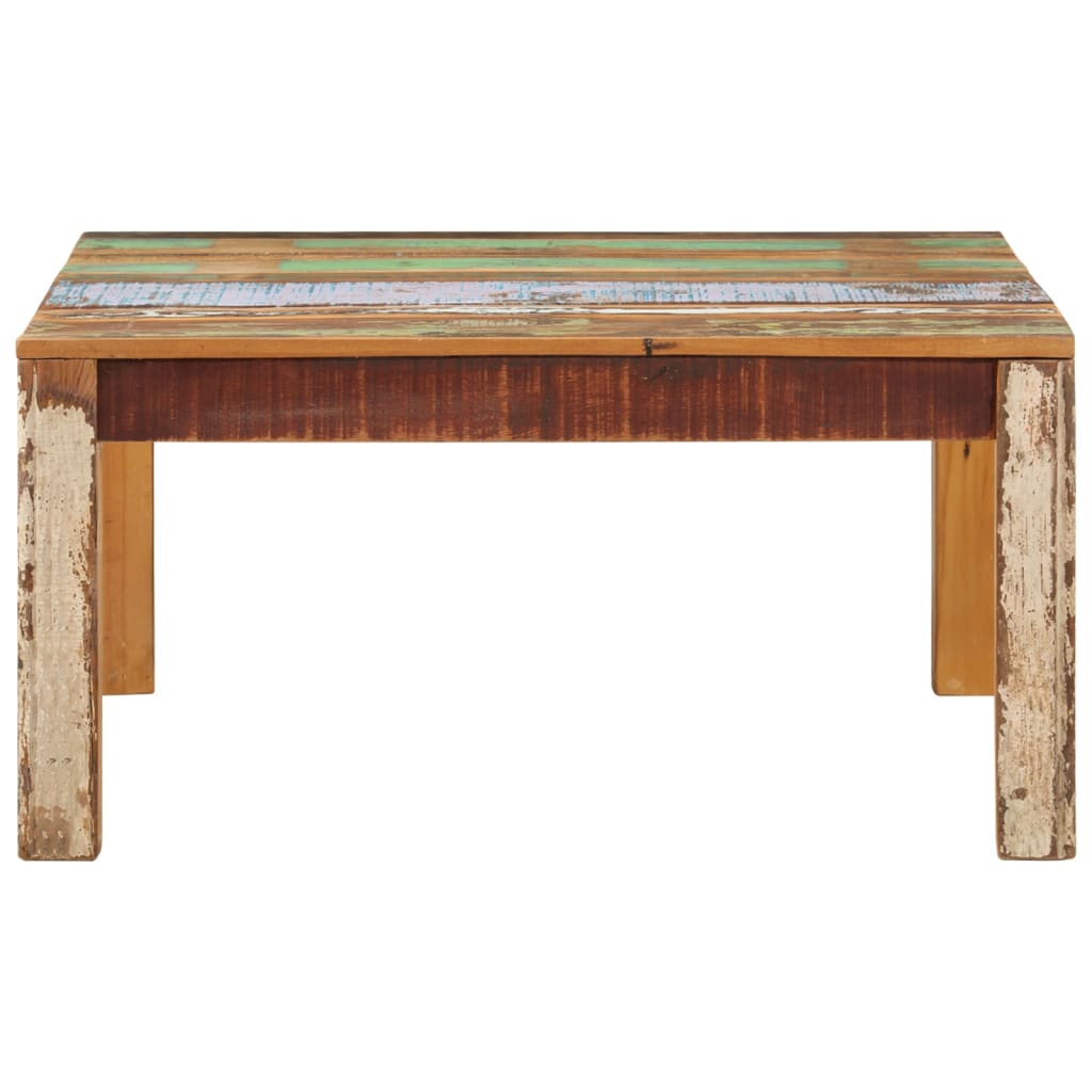 Stolić za kavu 80 x 80 x 40 cm od masivnog obnovljenog drva