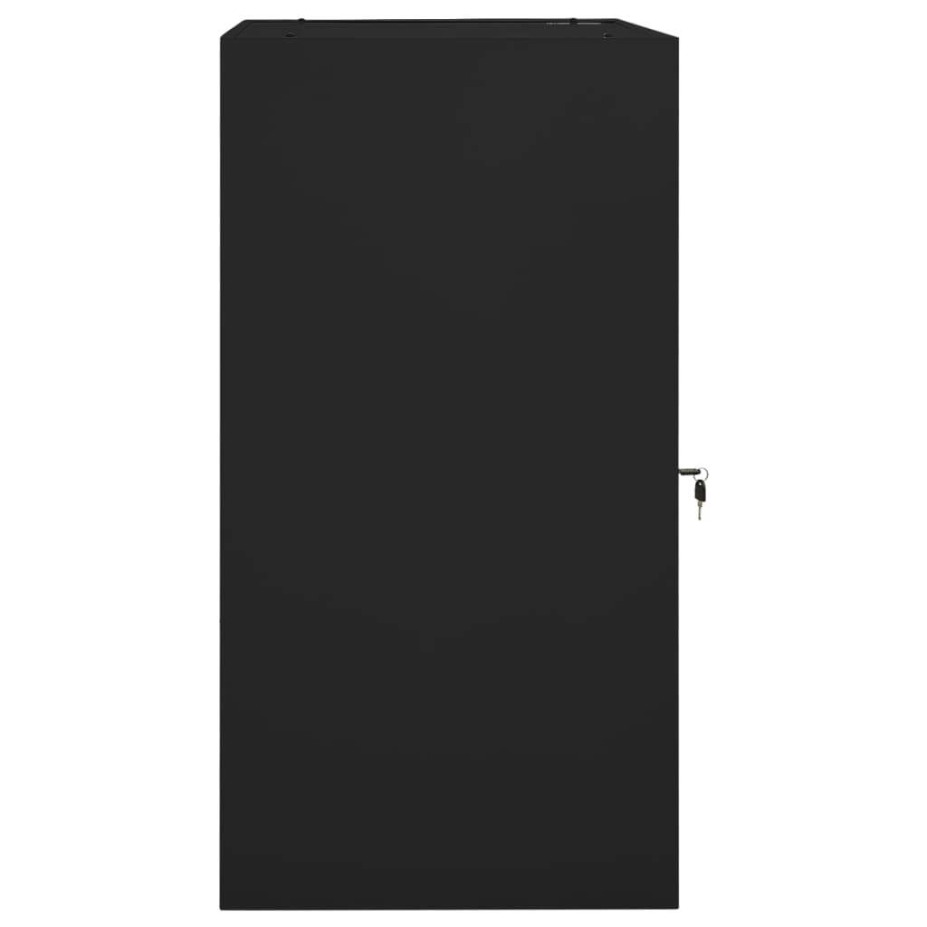Ormarić za sedla crni 53 x 53 x 105 cm čelični