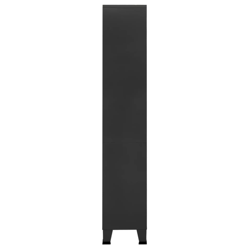 Industrijske police za knjige antracit 80 x 32 x 180 cm čelične