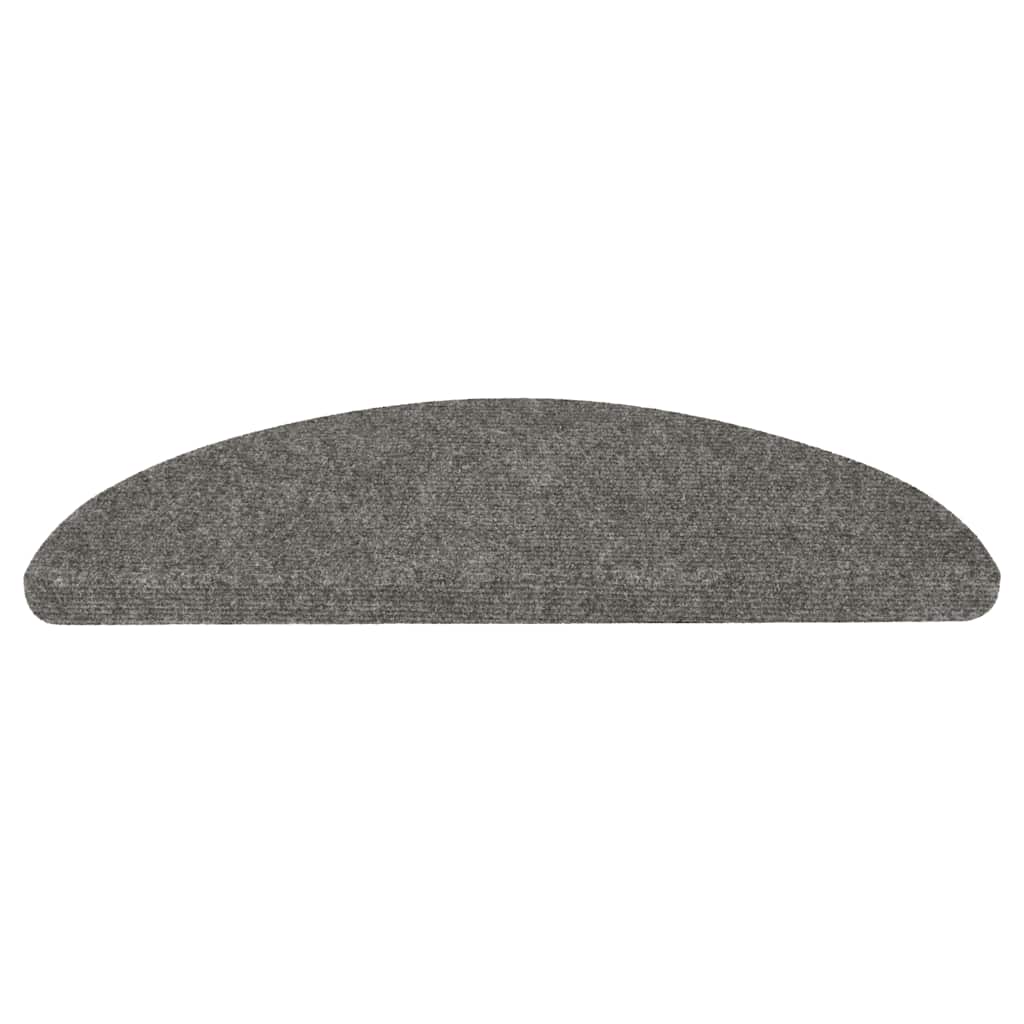 Samoljepljivi otirači za stepenice 15 kom 56x17x3 cm sivi