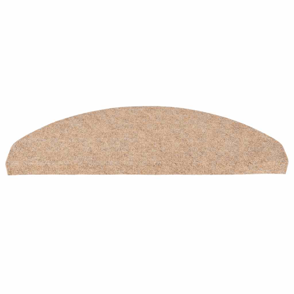 Samoljepljivi otirači za stepenice 15 kom 65x22,5x3,5 cm bež
