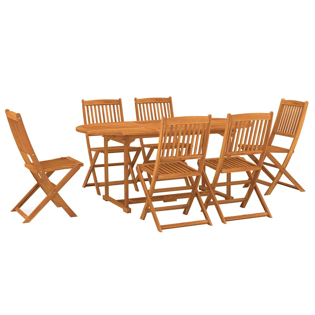 7-dijelni vrtni blagovaonski set 180x90x75 cm bagremovog drva