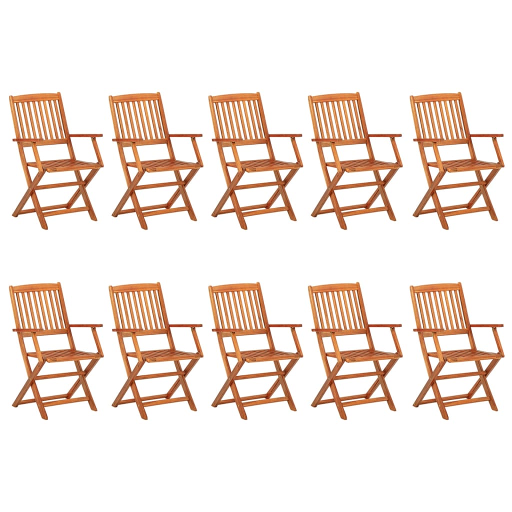 11-dijelni vrtni blagovaonski set 220x90x75 cm bagremovog drva