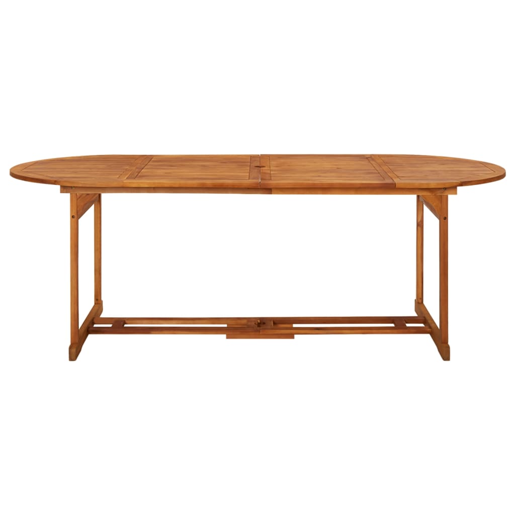 11-dijelni vrtni blagovaonski set 220x90x75 cm bagremovog drva