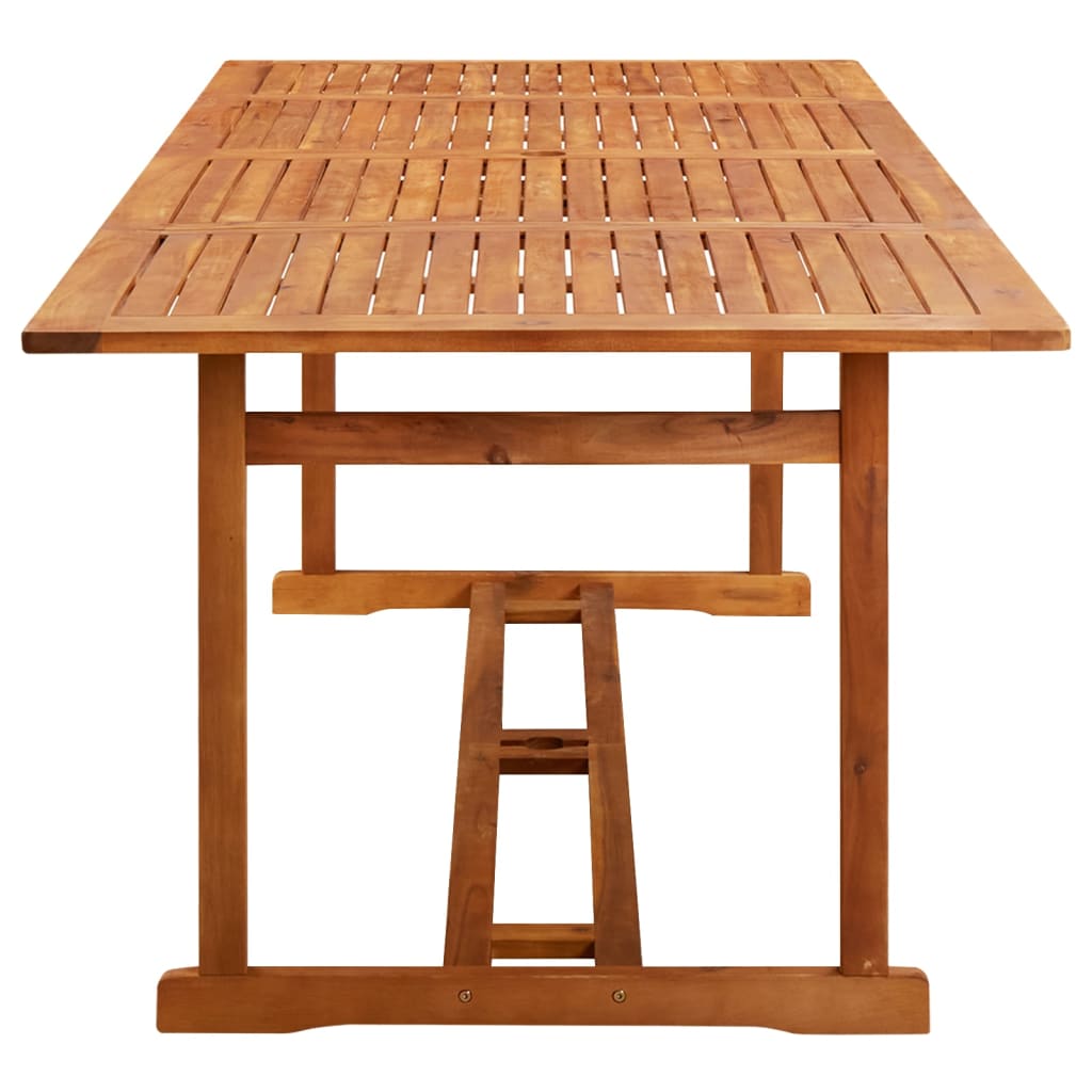 9-dijelni vrtni blagovaonski set 220x90x75 cm bagremovog drva