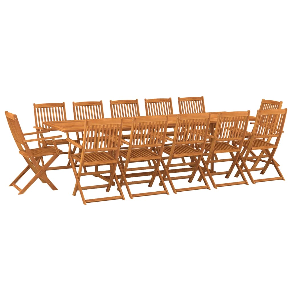 13-dijelni vrtni blagovaonski set 280x90x75 cm bagremovog drva