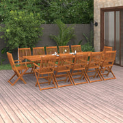13-dijelni vrtni blagovaonski set 280x90x75 cm bagremovog drva