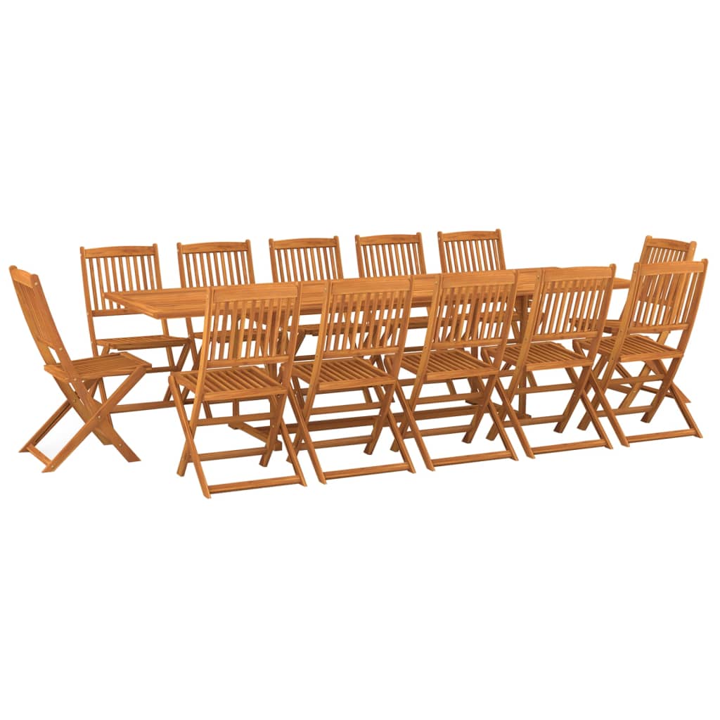 13-dijelni vrtni blagovaonski set 280x90x75 cm bagremovog drva