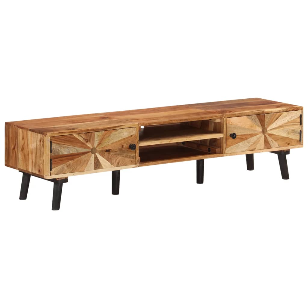 TV ormarić 145 x 35 x 35 cm od masivnog bagremovog drva