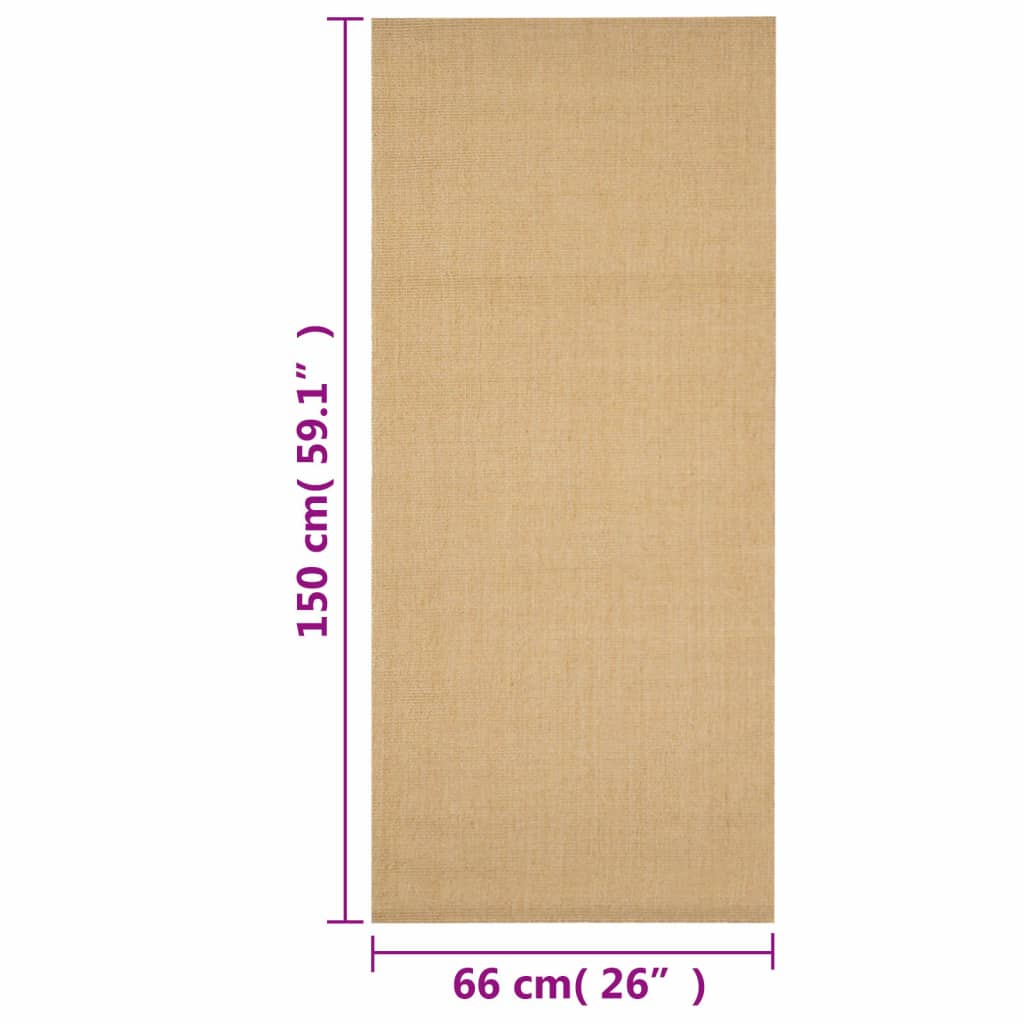 Tepih od prirodnog sisala 66 x 150 cm