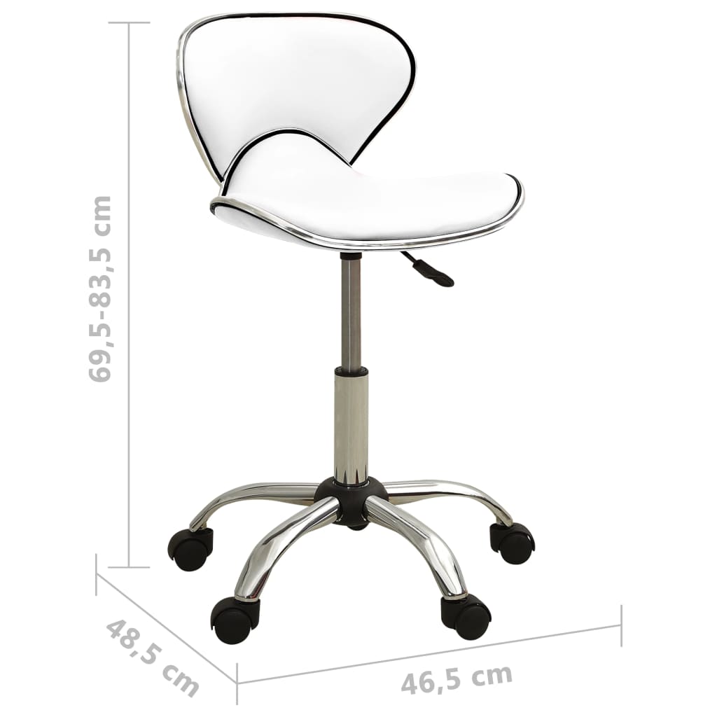 Uredska stolica od umjetne kože bijela