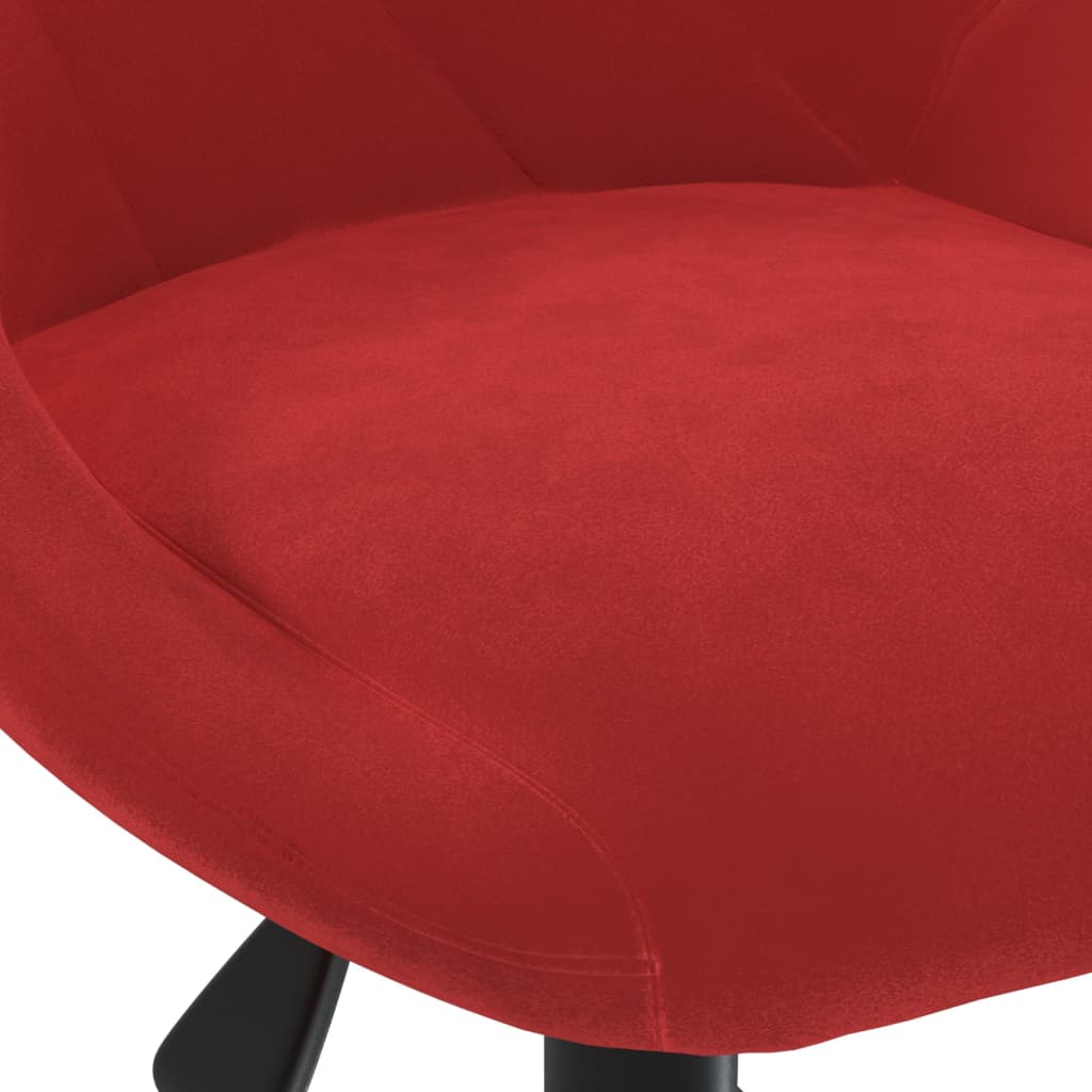 Okretna blagovaonska stolica od vinsko crvene baršunaste boje
