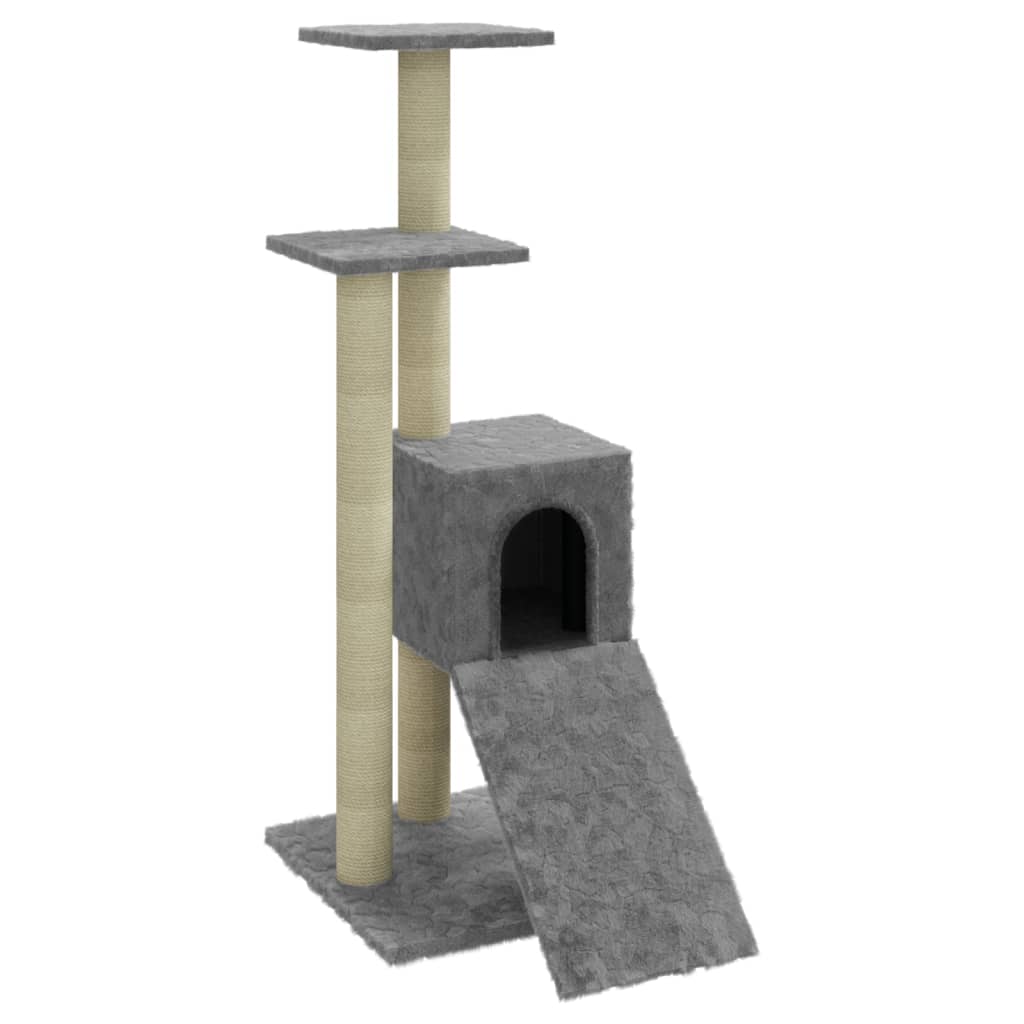 Penjalica za mačke sa stupovima za grebanje svjetlosiva 92 cm