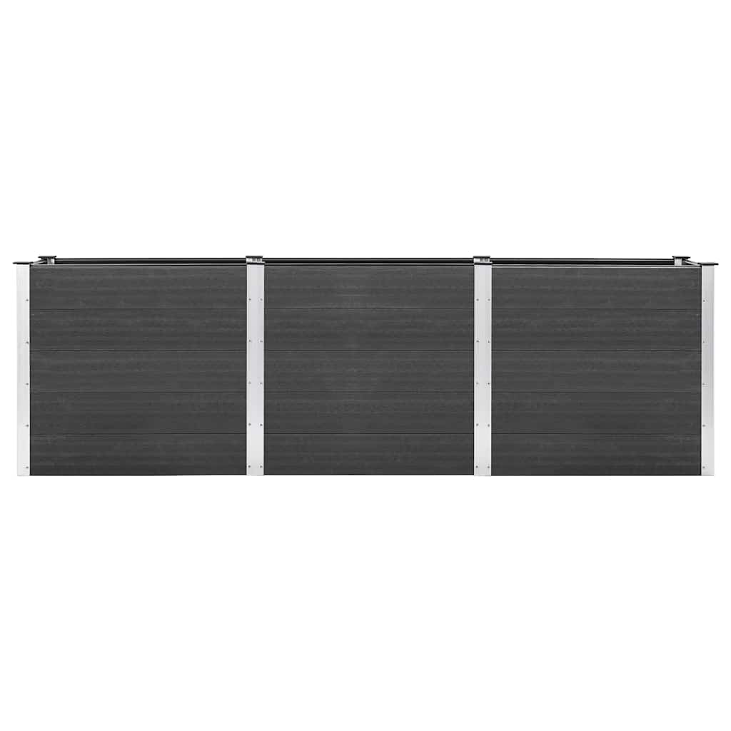 Povišena vrtna gredica siva 300 x 50 x 91 cm WPC