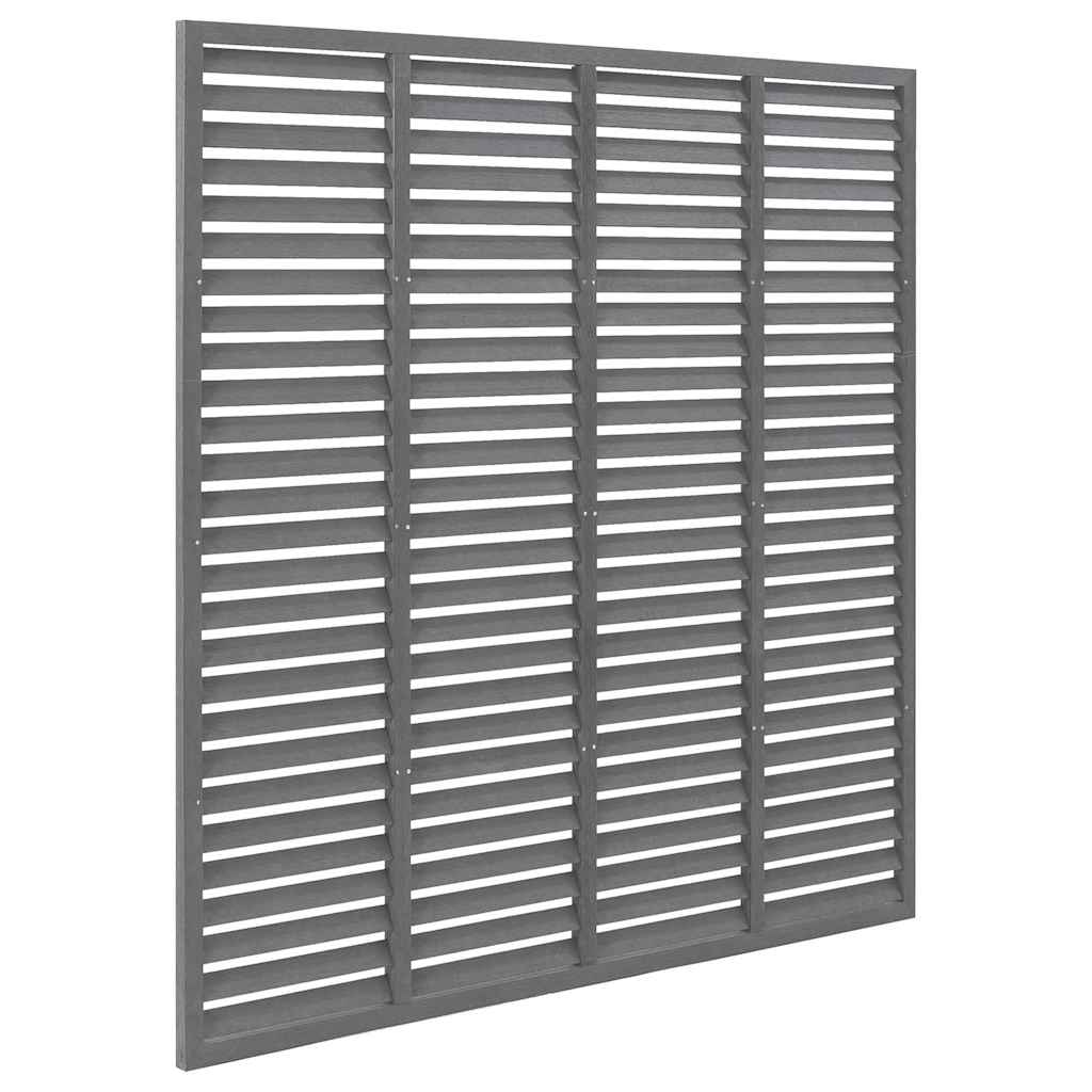 Rešetkasta ograda od WPC-a 180 x 180 cm siva