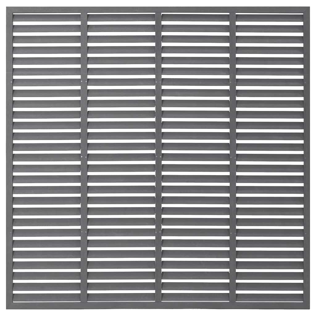 Rešetkasta ograda od WPC-a 180 x 180 cm siva