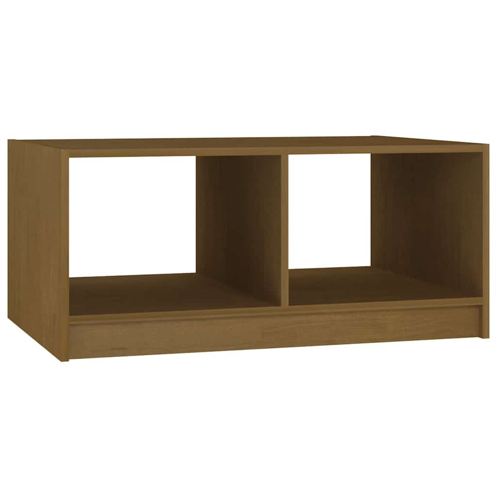 Stolić za kavu boja meda 75 x 50 x 33,5 cm od masivne borovine