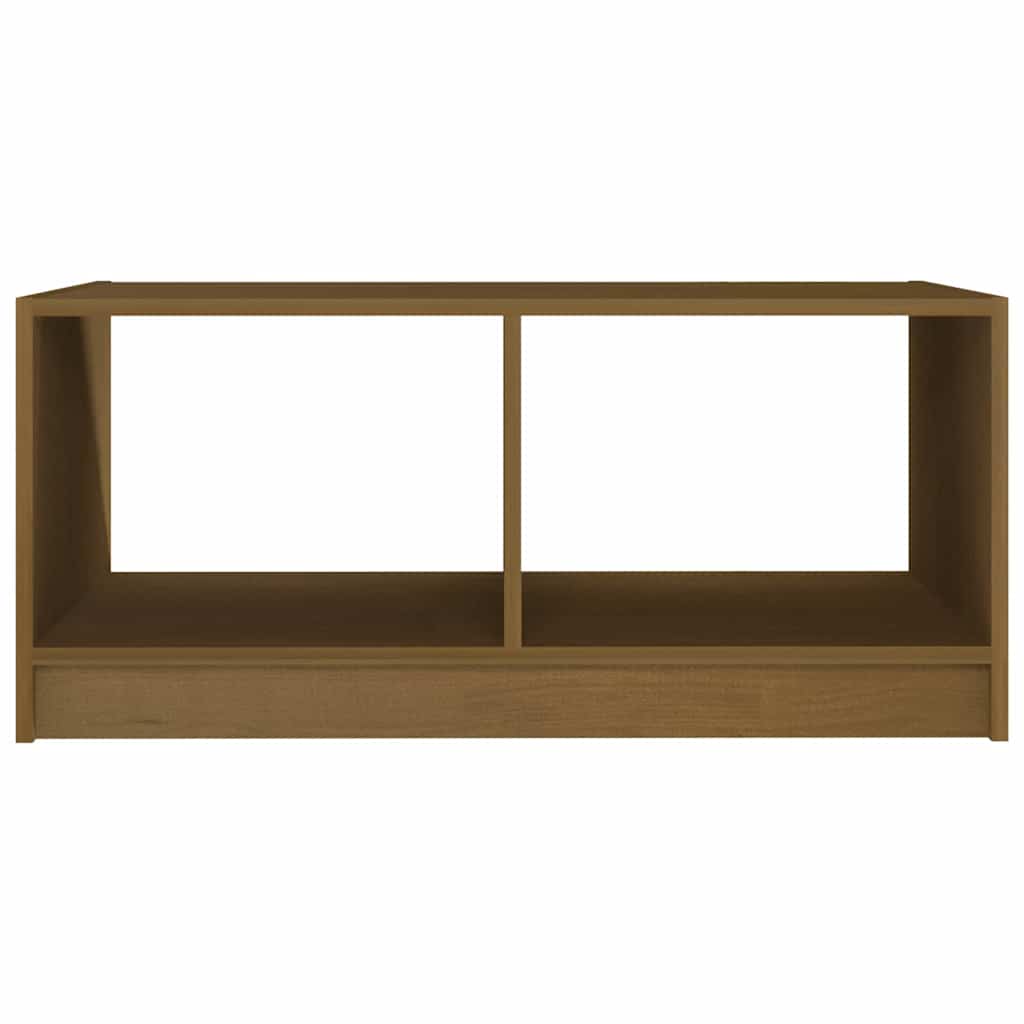 Stolić za kavu boja meda 75 x 50 x 33,5 cm od masivne borovine