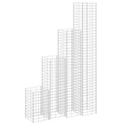 Gabionske gredice 4 kom 30 x 30 x 50/100/150/200 cm željezne