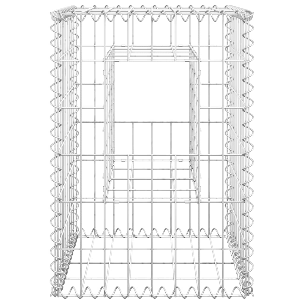 Gabionske stupne košare 2 kom 40 x 40 x 60 cm željezne