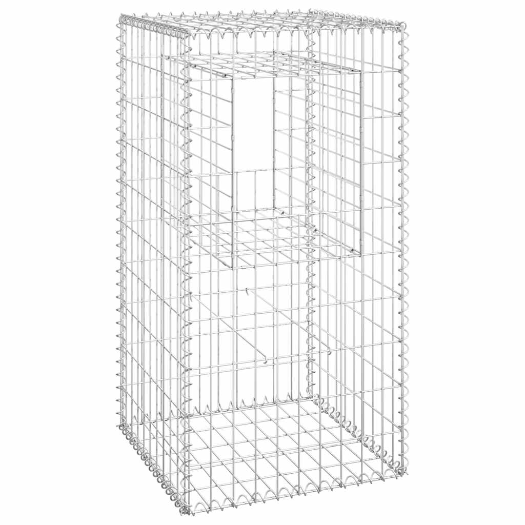 Gabionske stupne košare 2 kom 50 x 50 x 100 cm željezne