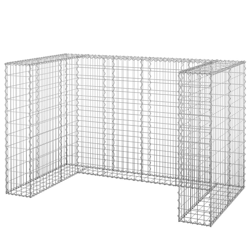 Gabionski zid za kante od pocinčanog čelika 180 x 100 x 110 cm