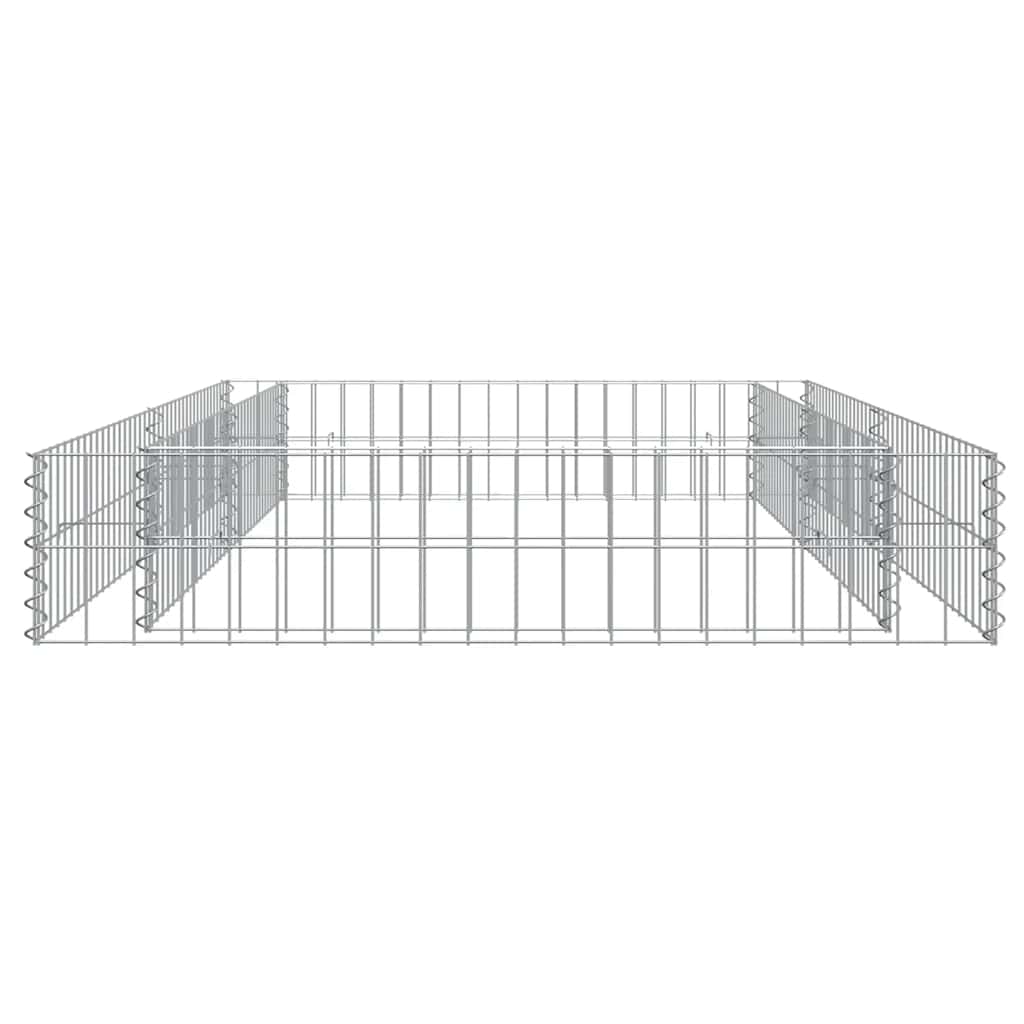 Gabionska povišena gredica od pocinčanog čelika 200x100x20 cm