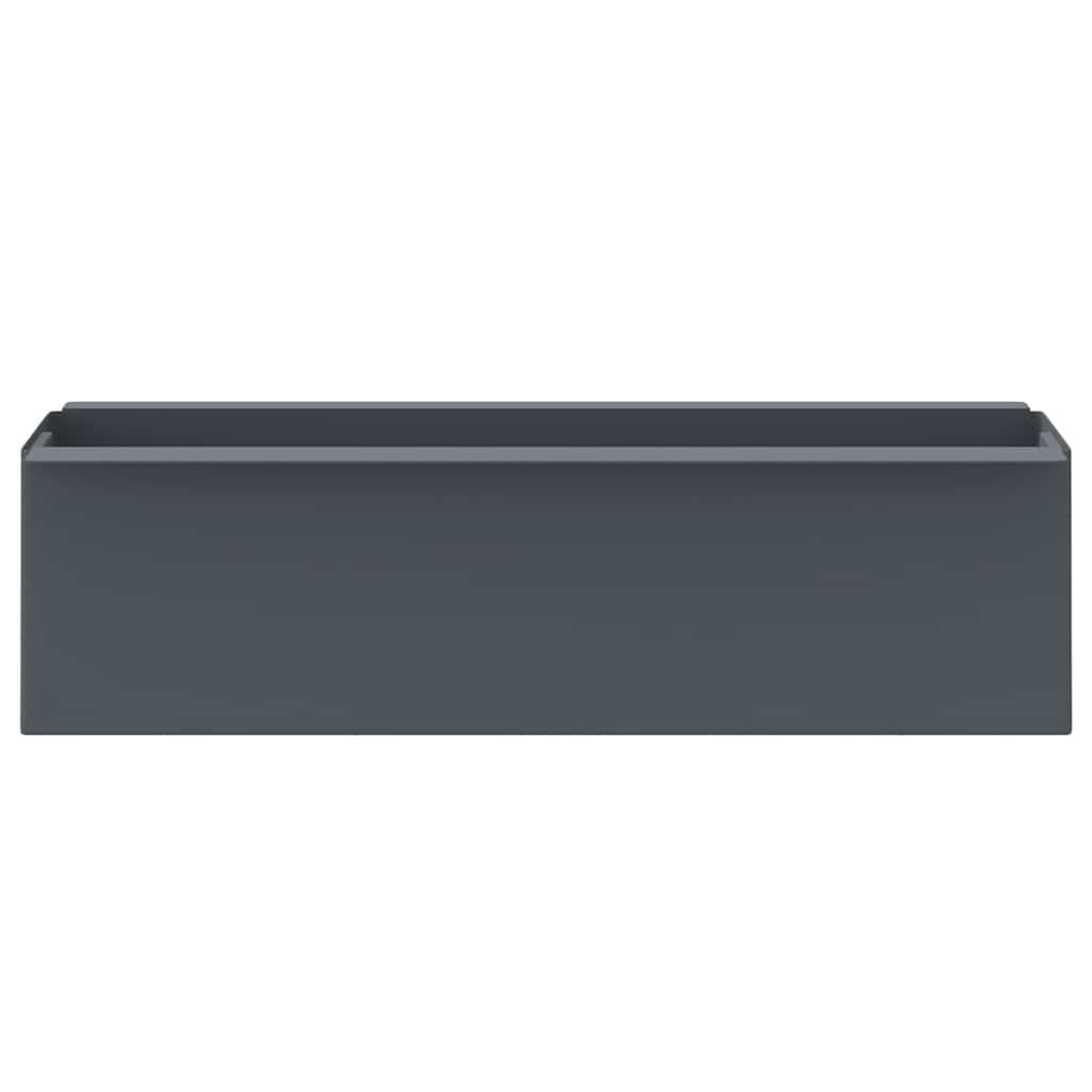 Kutije za cvijeće za euro palete 12 kom sive 36x13,5x9,5 cm PP