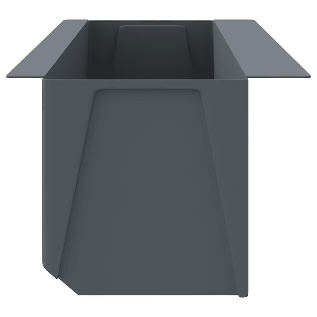 Kutije za cvijeće za euro palete 12 kom sive 36x13,5x9,5 cm PP