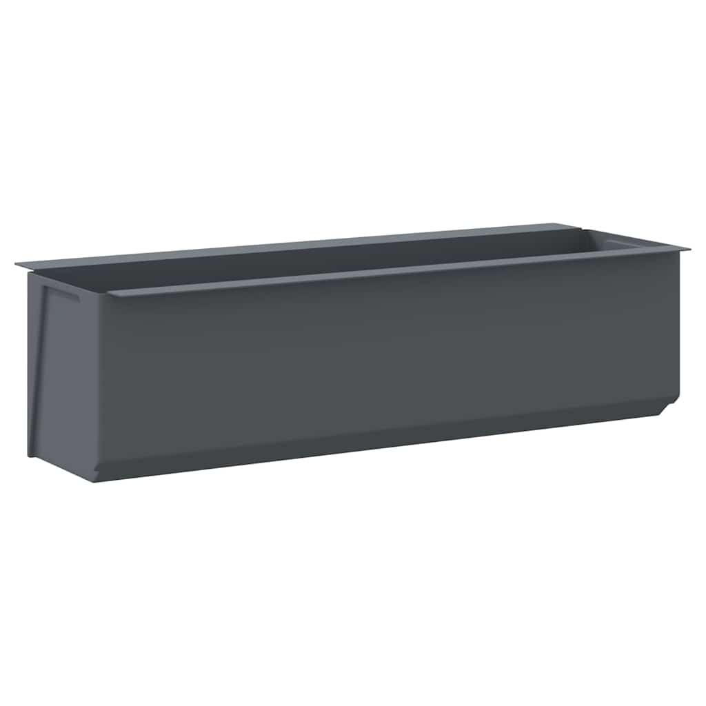 Kutije za cvijeće za euro palete 12 kom sive 36x13,5x9,5 cm PP