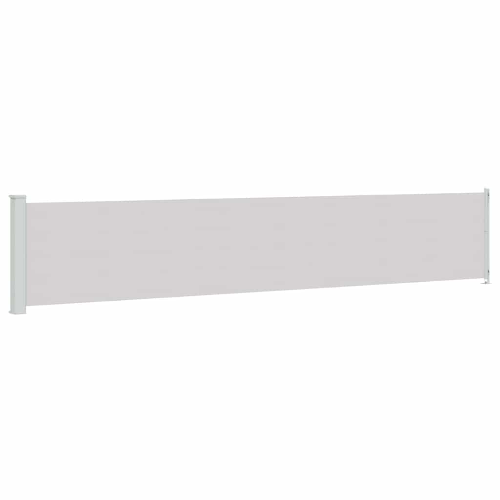 Uvlačiva bočna tenda za terasu 117 x 600 cm siva