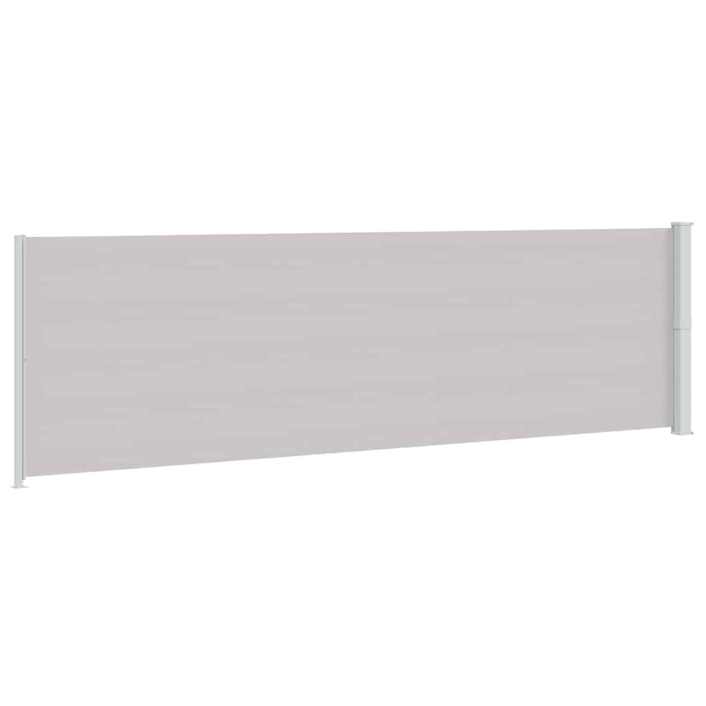 Uvlačiva bočna tenda za terasu 180 x 600 cm siva