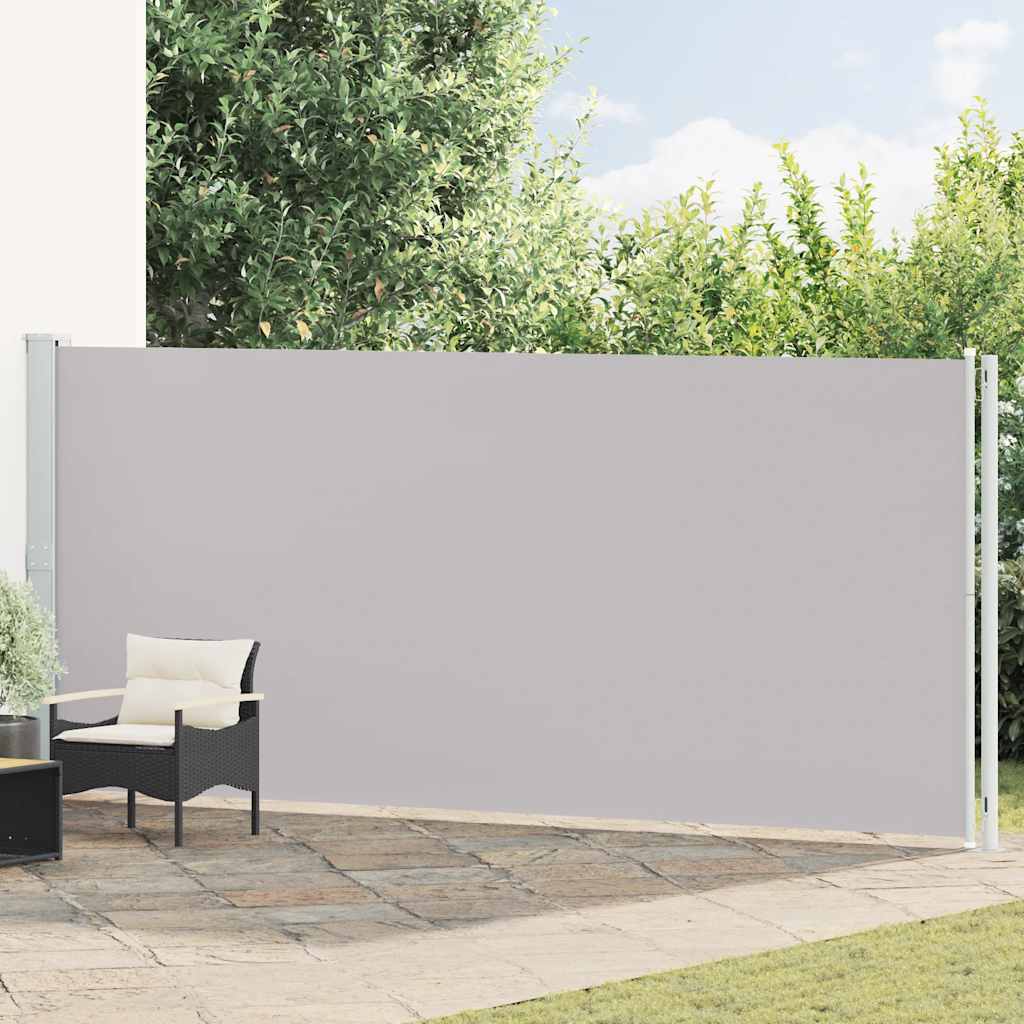 Uvlačiva bočna tenda za terasu 180 x 600 cm siva