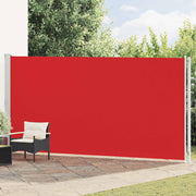 Uvlačiva bočna tenda za terasu 200 x 600 cm crvena
