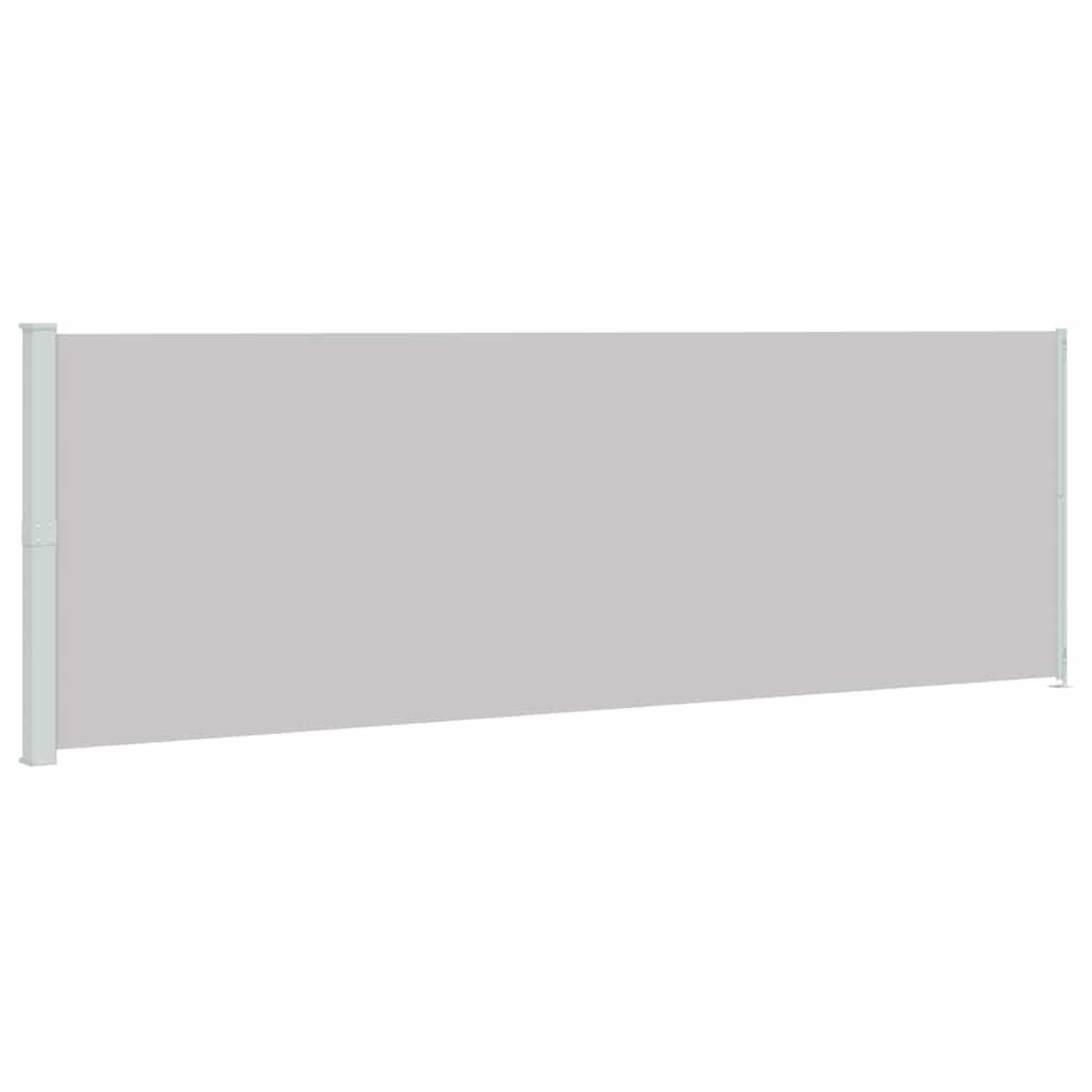 Uvlačiva bočna tenda za terasu 200 x 600 cm siva