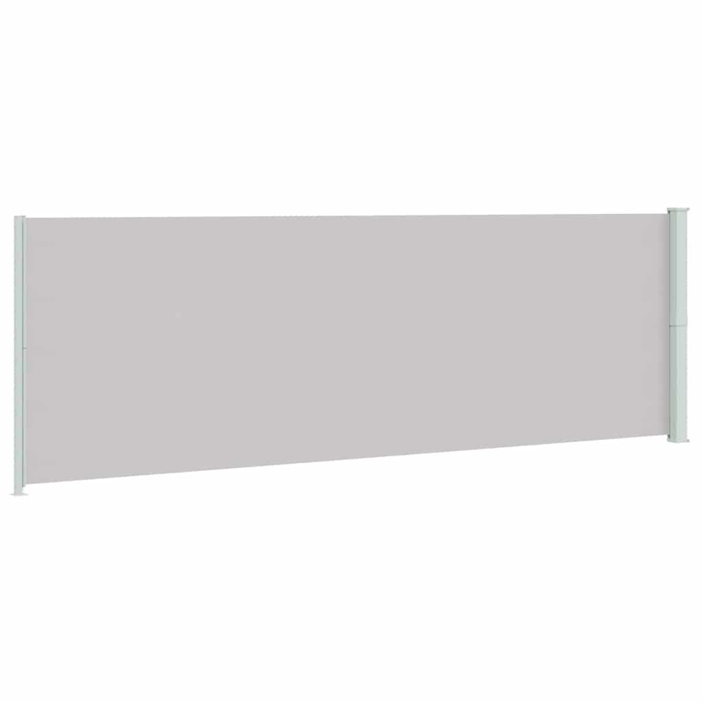 Uvlačiva bočna tenda za terasu 200 x 600 cm siva