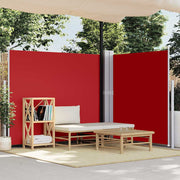Uvlačiva bočna tenda crvena 180 x 600 cm