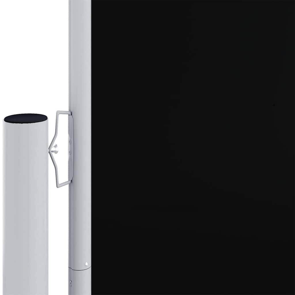 Uvlačiva bočna tenda crna 180 x 1000 cm
