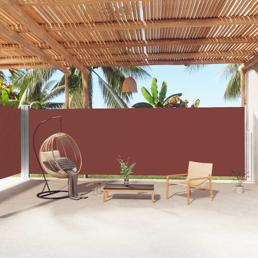 Uvlačiva bočna tenda smeđa 200 x 1000 cm