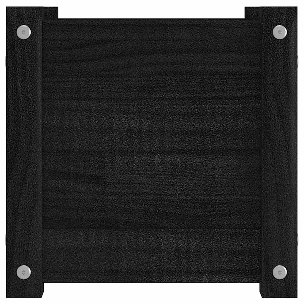 Vrtna sadilica crna 31 x 31 x 31 cm od masivne borovine