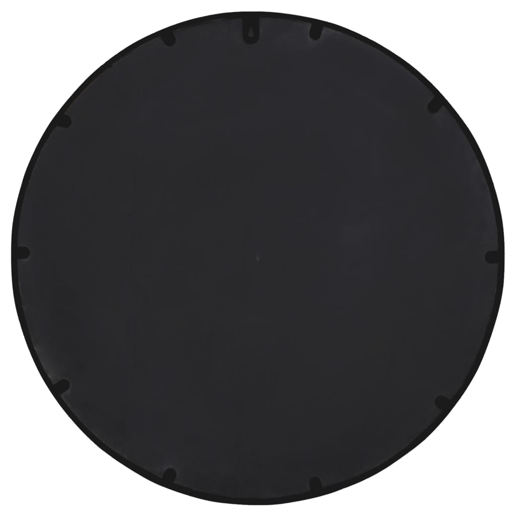 Ogledalo crno 60 x 4 cm željezno okruglo za unutarnju upotrebu