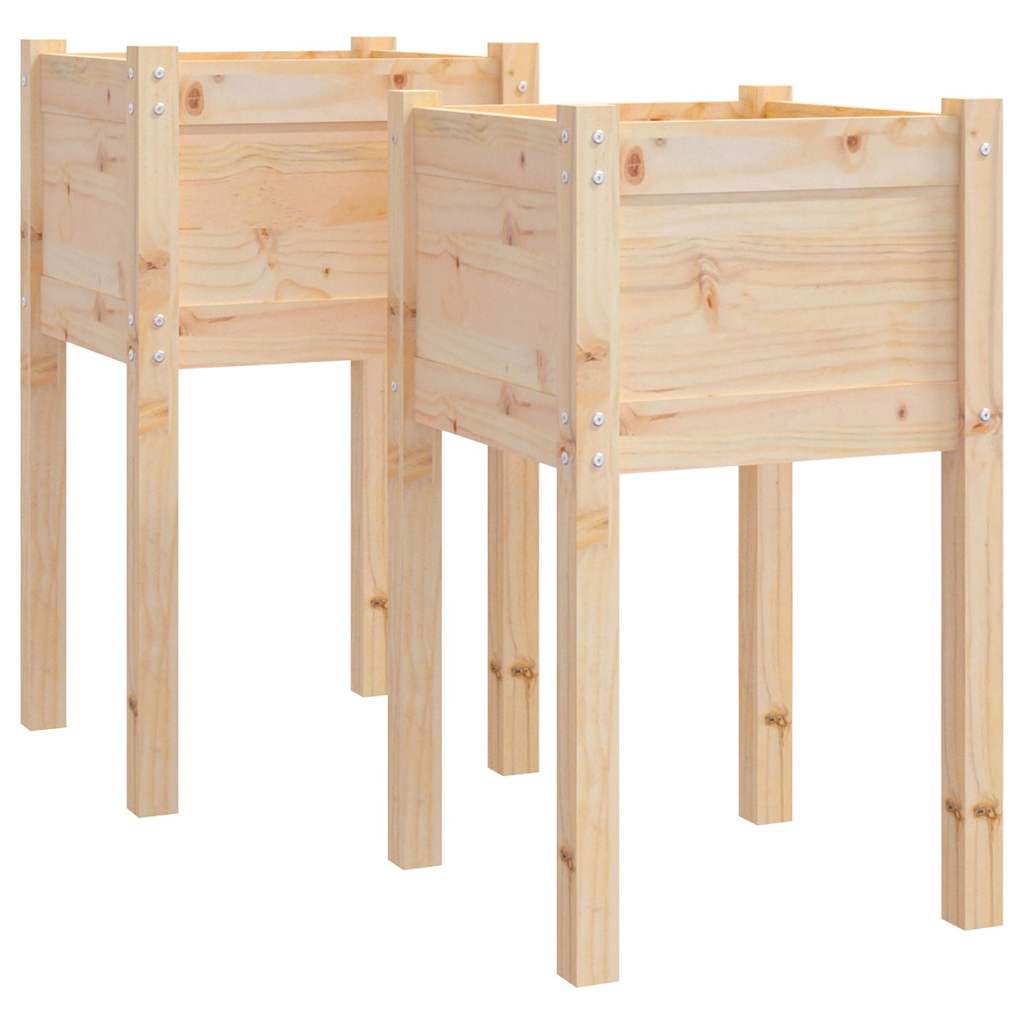 Vrtne sadilice 2 kom 40 x 40 x 70 cm od masivne borovine