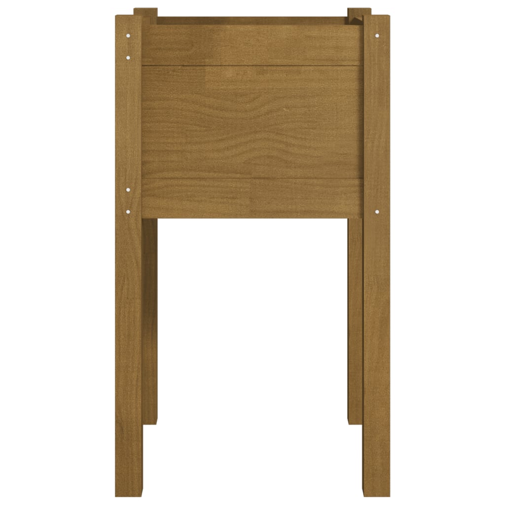 Vrtne sadilice 2 kom boja meda 40x40x70 cm od masivne borovine