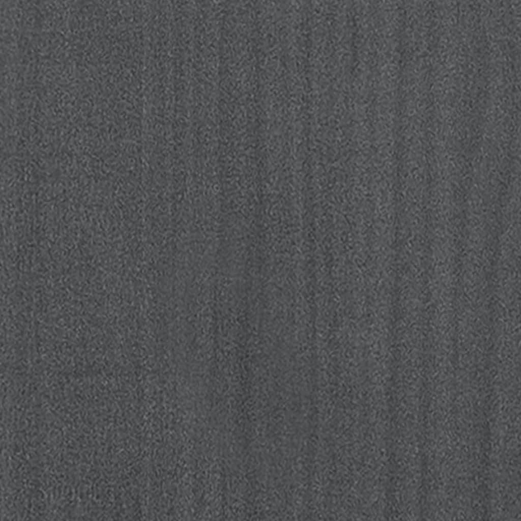 Vrtne sadilice 2 kom sive 70 x 70 x 70 cm od masivne borovine