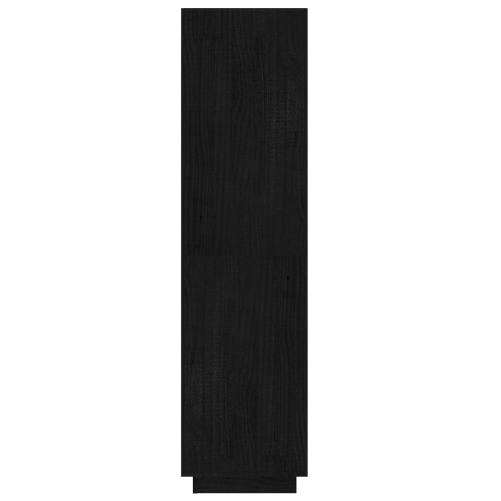 Ormarić za knjige / pregrada crni 60x35x135 cm od borovine