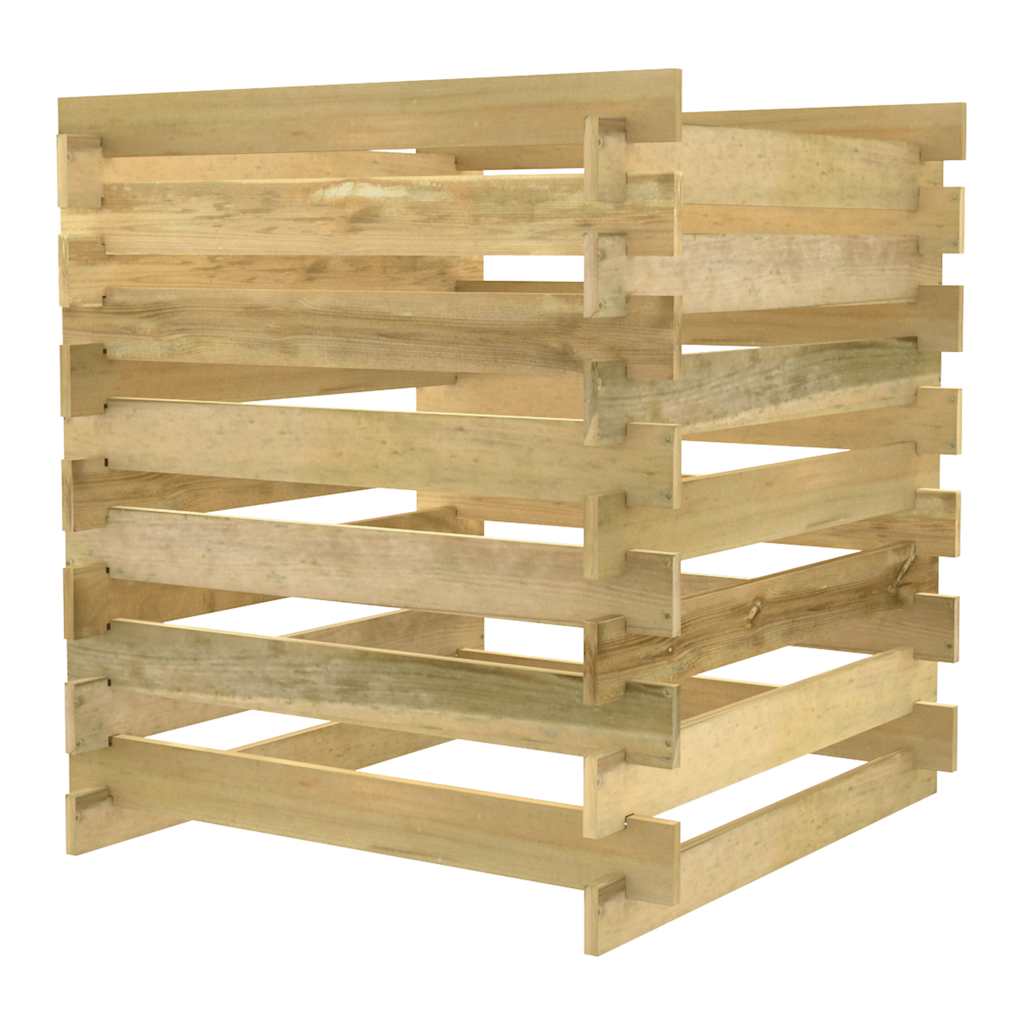 Rešetkasti vrtni komposter 90x90x90 cm od impregnirane borovine