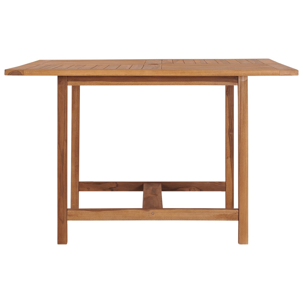 Vrtni blagovaonski stol 110 x 110 x 75 cm od masivne tikovine