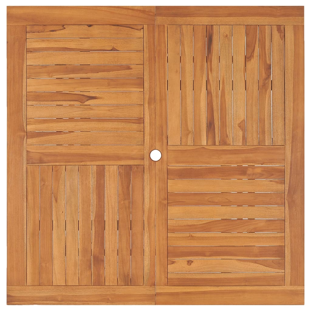 Vrtni blagovaonski stol 110 x 110 x 75 cm od masivne tikovine