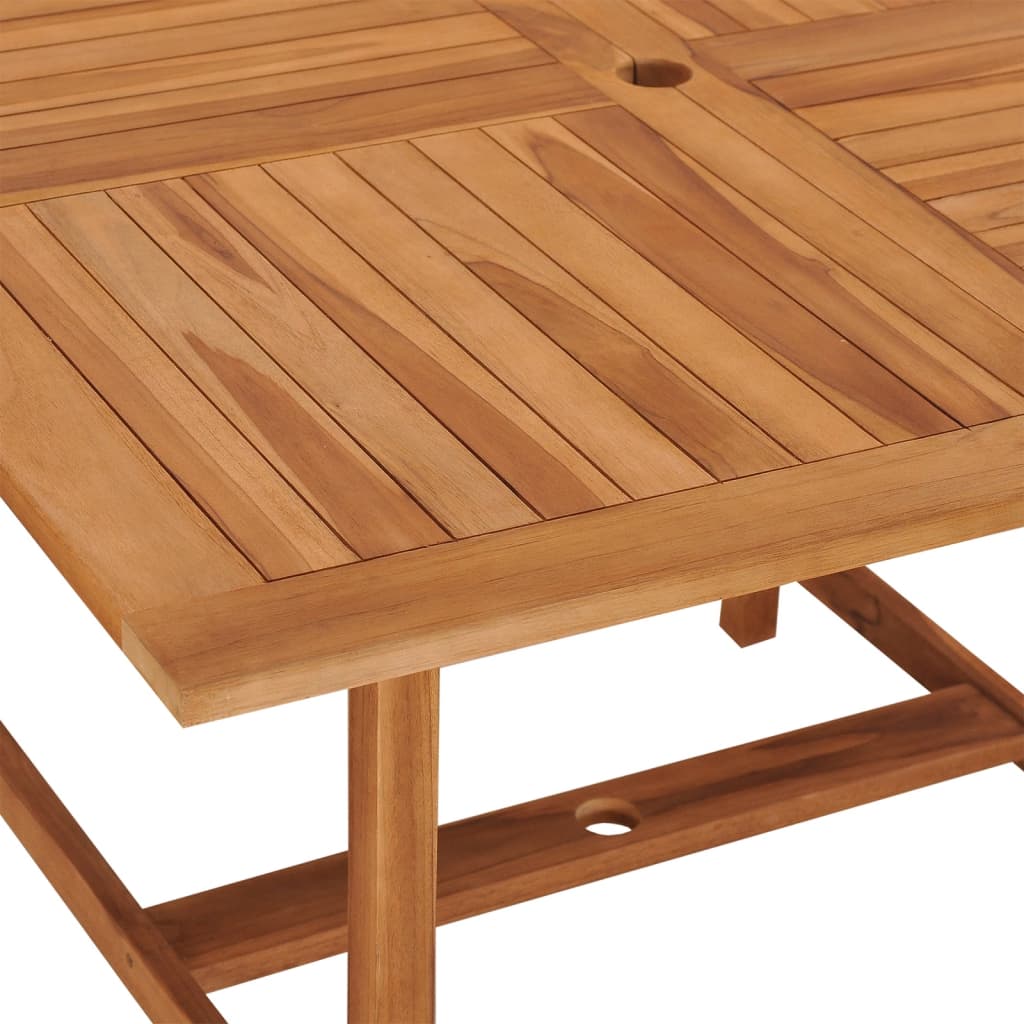 Vrtni blagovaonski stol 110 x 110 x 75 cm od masivne tikovine