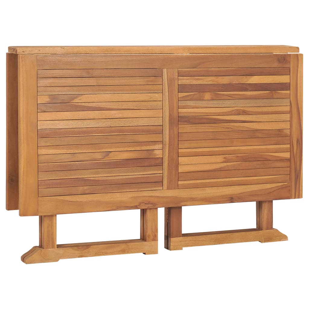 Sklopivi vrtni blagovaonski stol 110 x 110 x 75 cm od tikovine